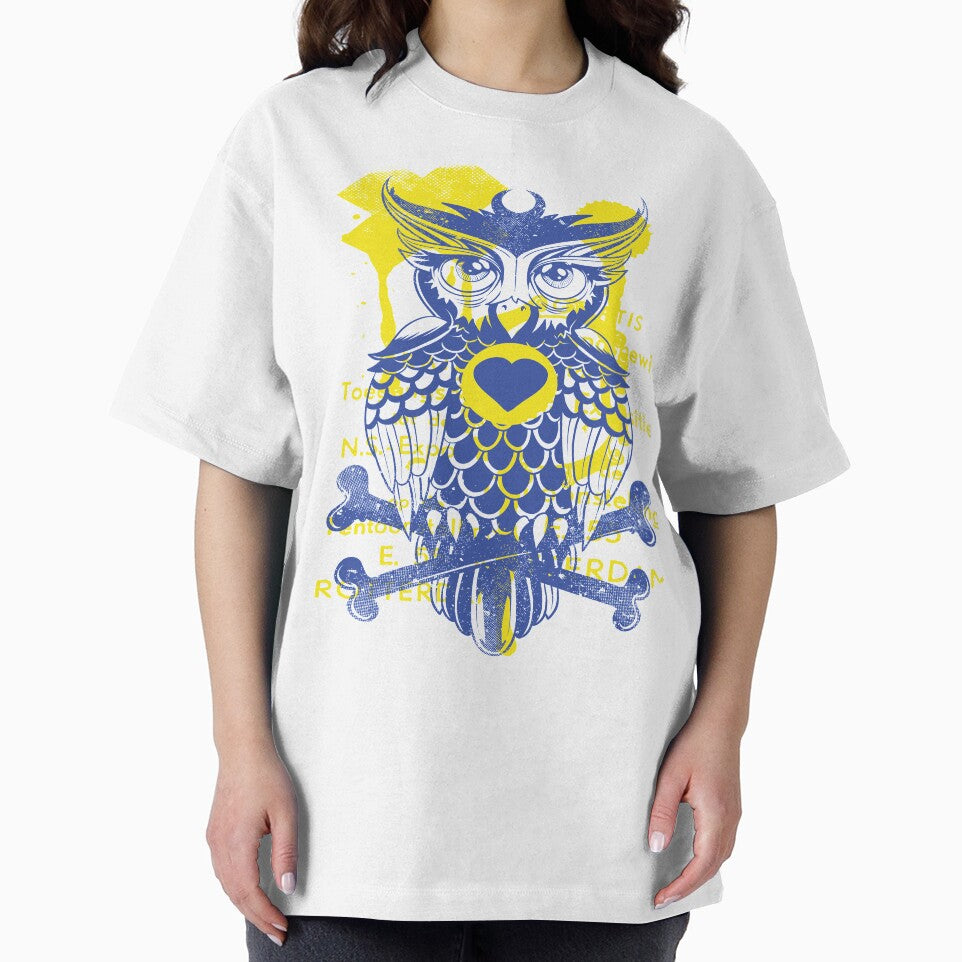Creative Owl With Bones by leen12 Art Designs Prints