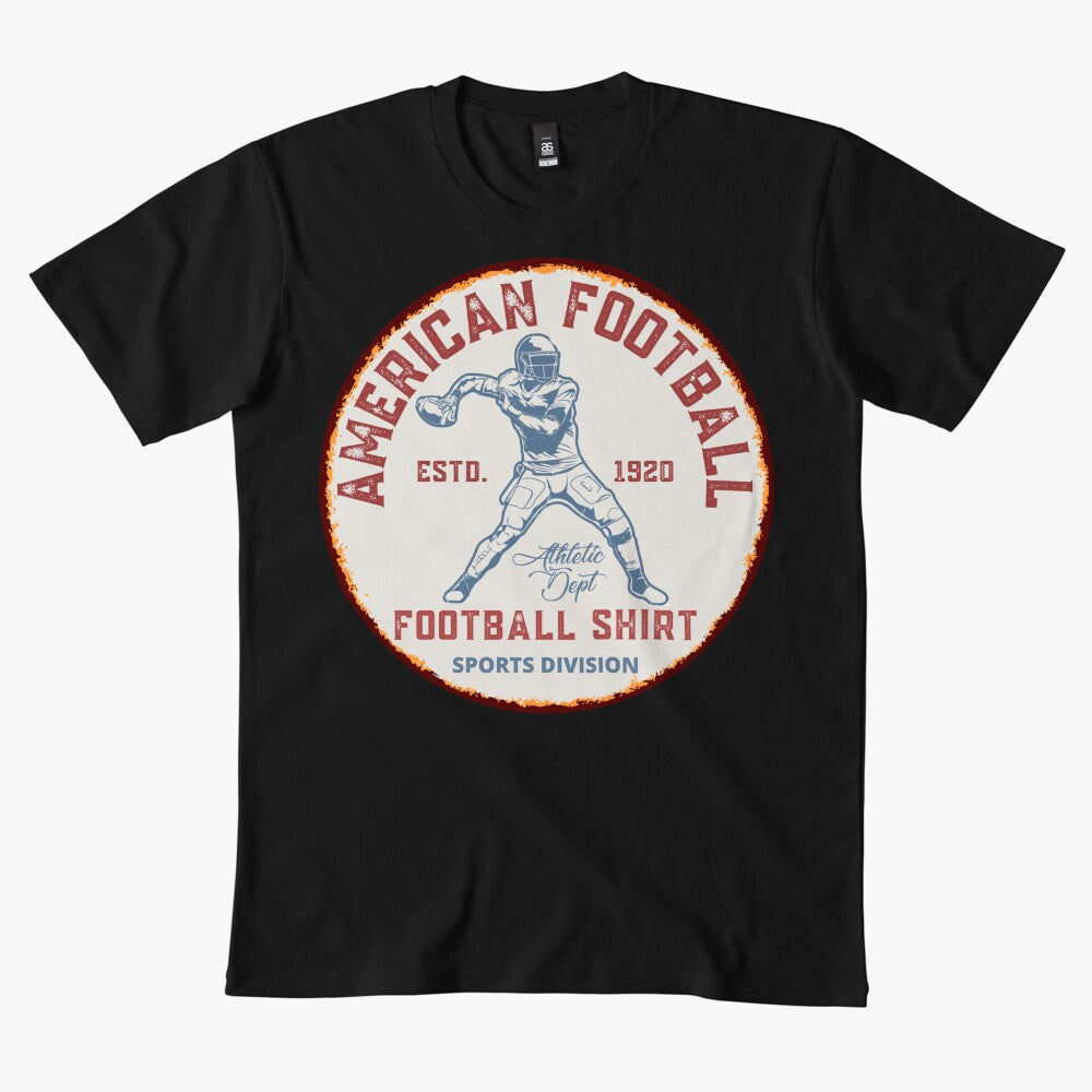 DISTRESSED AMERICAN FOOTBALL SHIRT PATCH, IT'S FOOTBALL SEASON, LOVE FOOTBALL, I'D LOVE TO BUT IT'S FOOTBALL SEASON, FOOTBALL FAN, FOOTBALL CRAZY, by R B Chrystal
