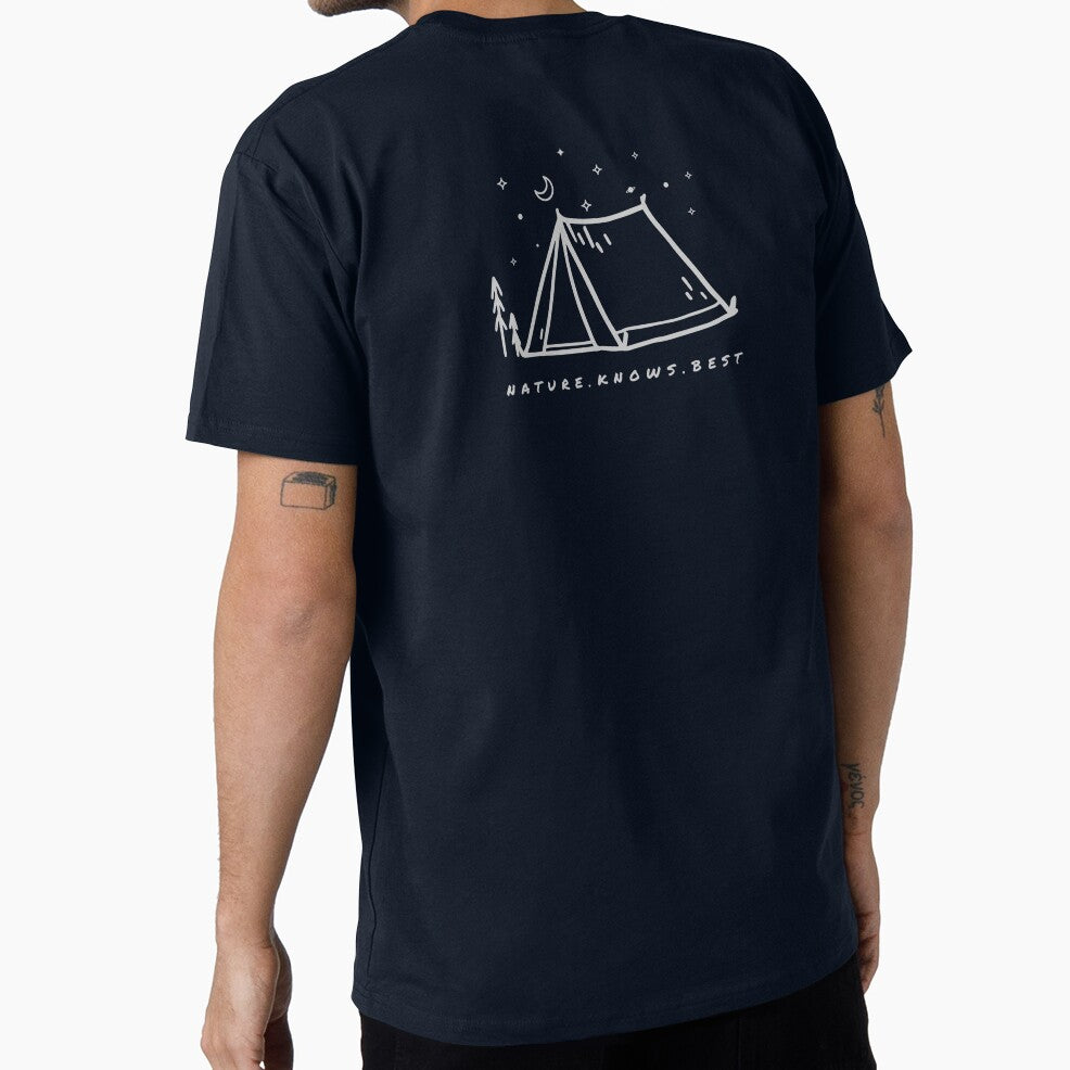 Camping Under Stars Design – Nature Knows Best Minimal Outdoor Aesthetic by Slow Vibes Designs