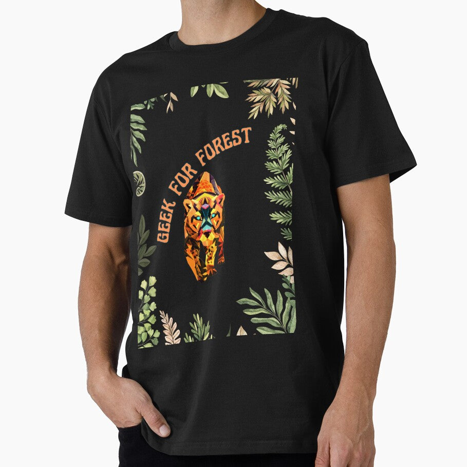 forest geek the lion t-shirt by majicdesigner