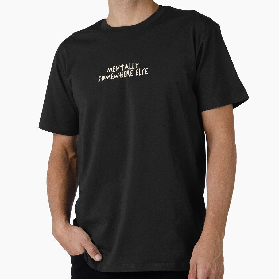 Mentally Somewhere Else – Introvert Aesthetic Quote by Doodle Coven