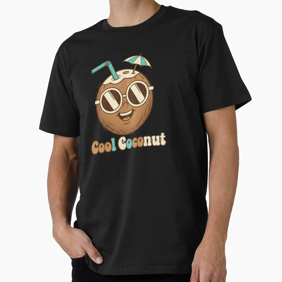 Cool Coconut Funny Retro Summer Vintage Cartoon by DIRTYSKETCHH
