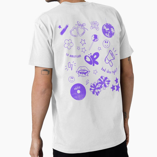 Purple Grunge Doodle Aesthetic | Soft Y2K Heartbreak Cute Design by romelleworks