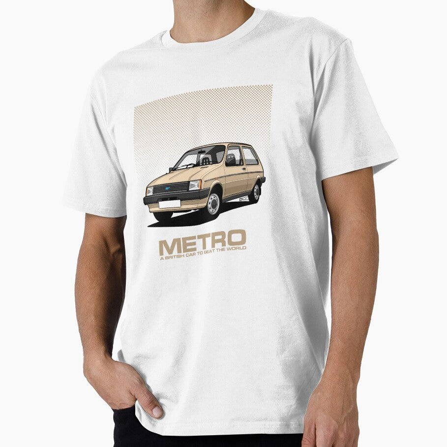 Austin Metro Single Illustration - Gold by RJWautographics