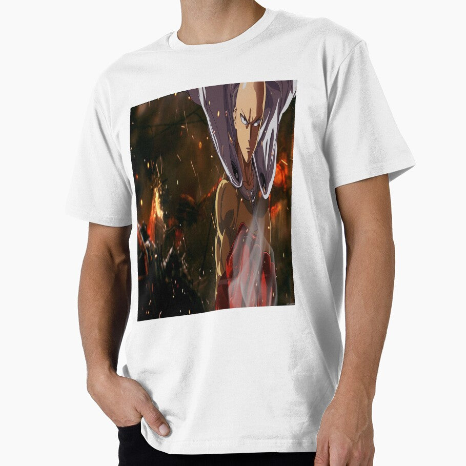 Anime Hero Punch – Fire Battle Aesthetic Power Art by SSVSTICKERS