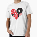I Love São Paulo City T-Shirt – Heart-Shaped São Paulo Flag Design by paulo silveira