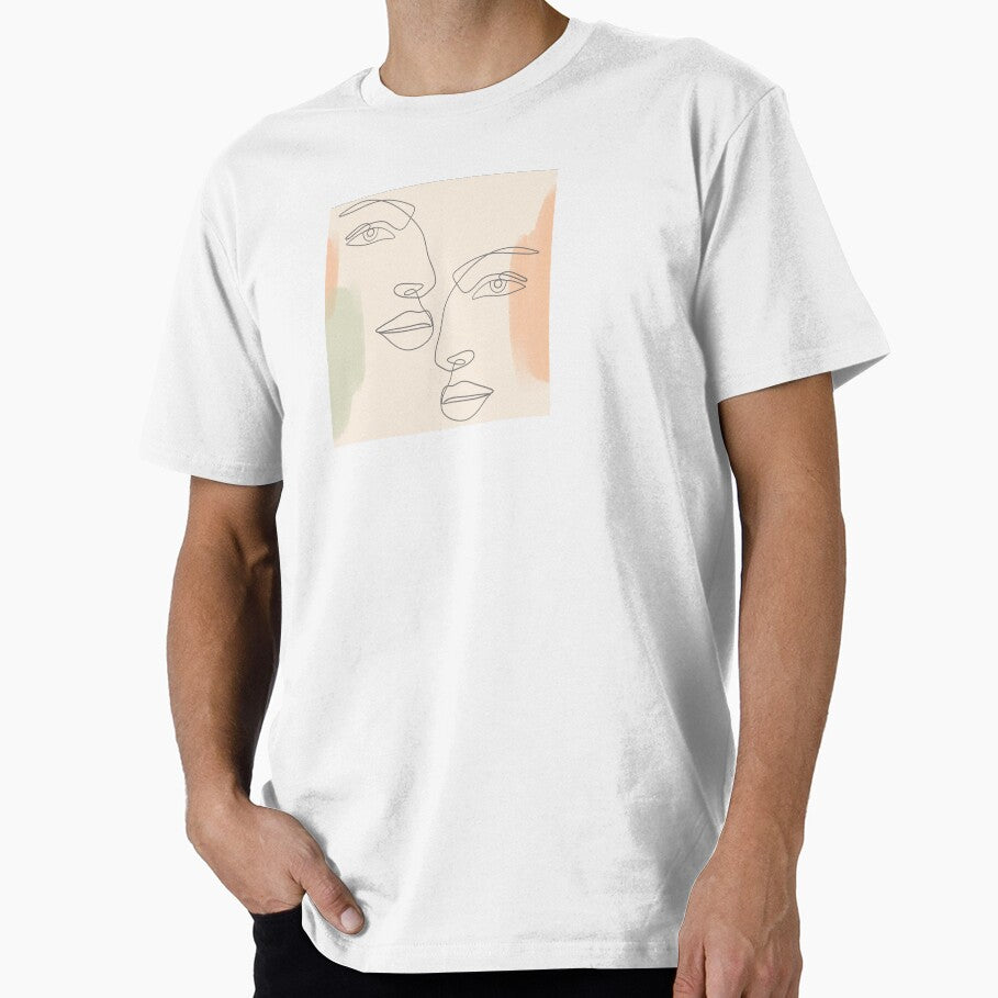 Minimalist Faces Lineart Design by PrintyRelatable