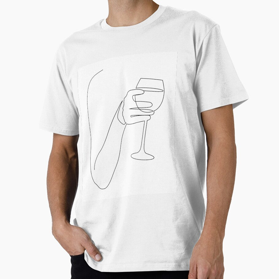 Wine Line Art by fempreneurco