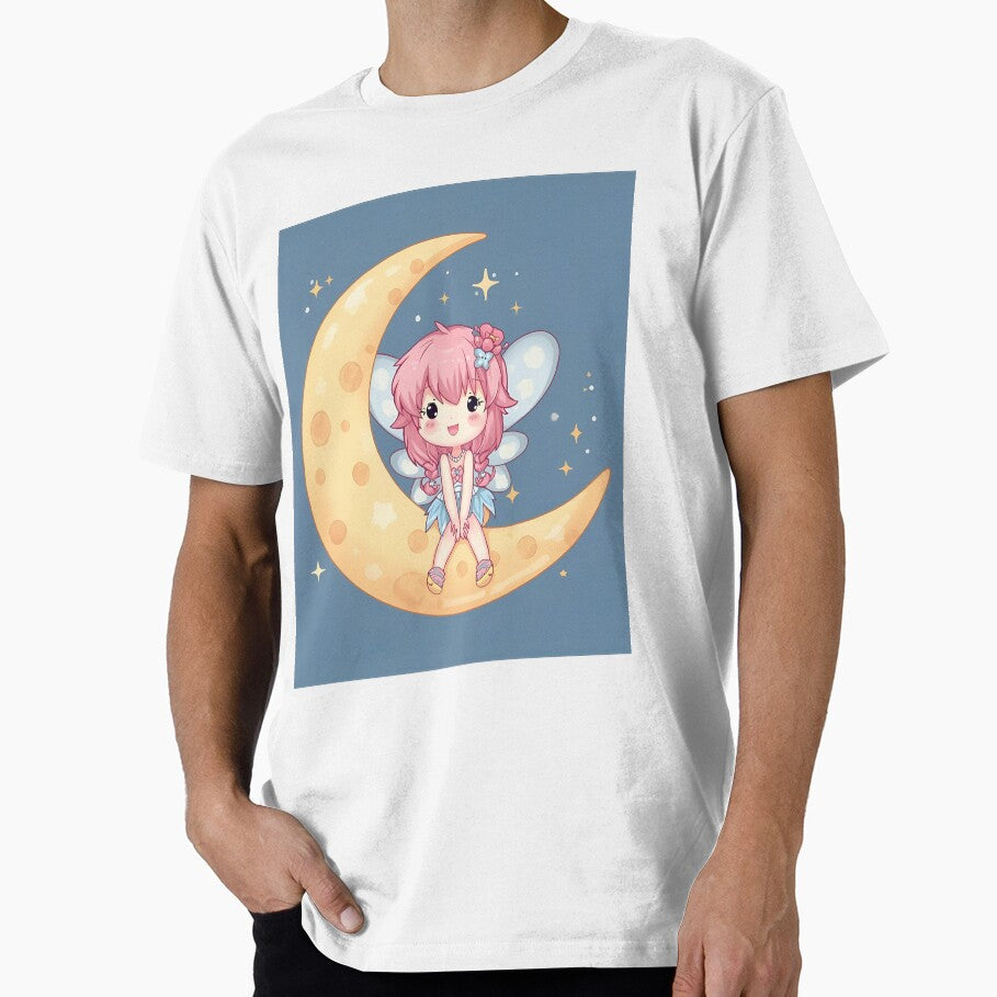 Fairy on the crescent moon by SimonsDesignArt