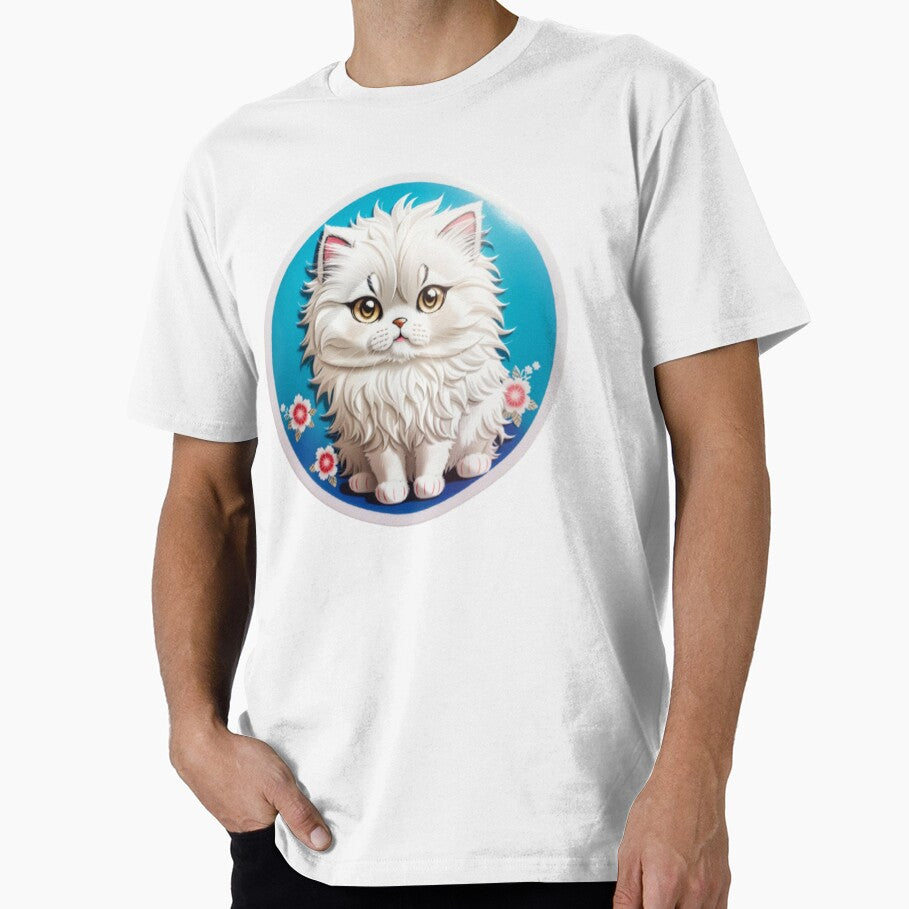 Cute Kawaii Persian Cat 009 by Alexis Art Collection