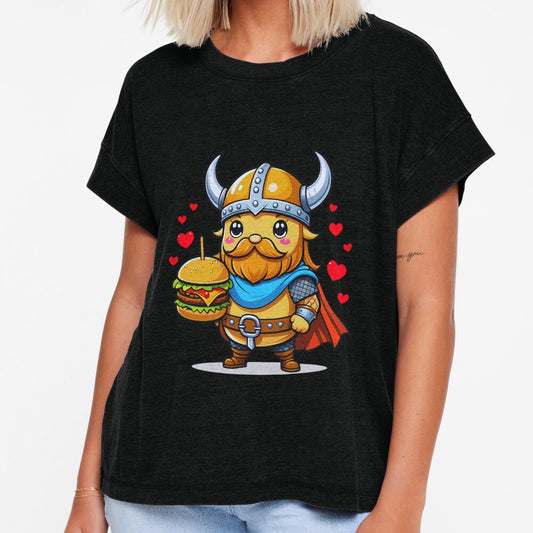 Viking Burger Lover, Kawaii Burger by saloui