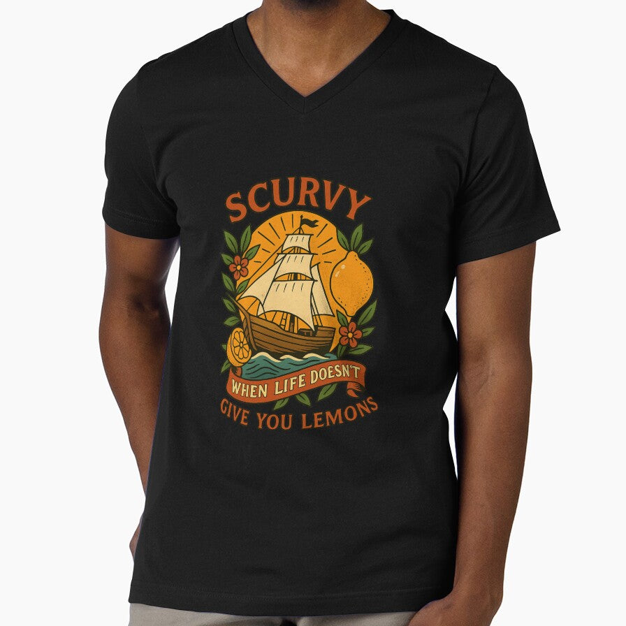 Funny Scurvy Ship, When Life Doesn’t Give You Lemons, Pirate Humor, Vintage Nautical by OnaraDesign
