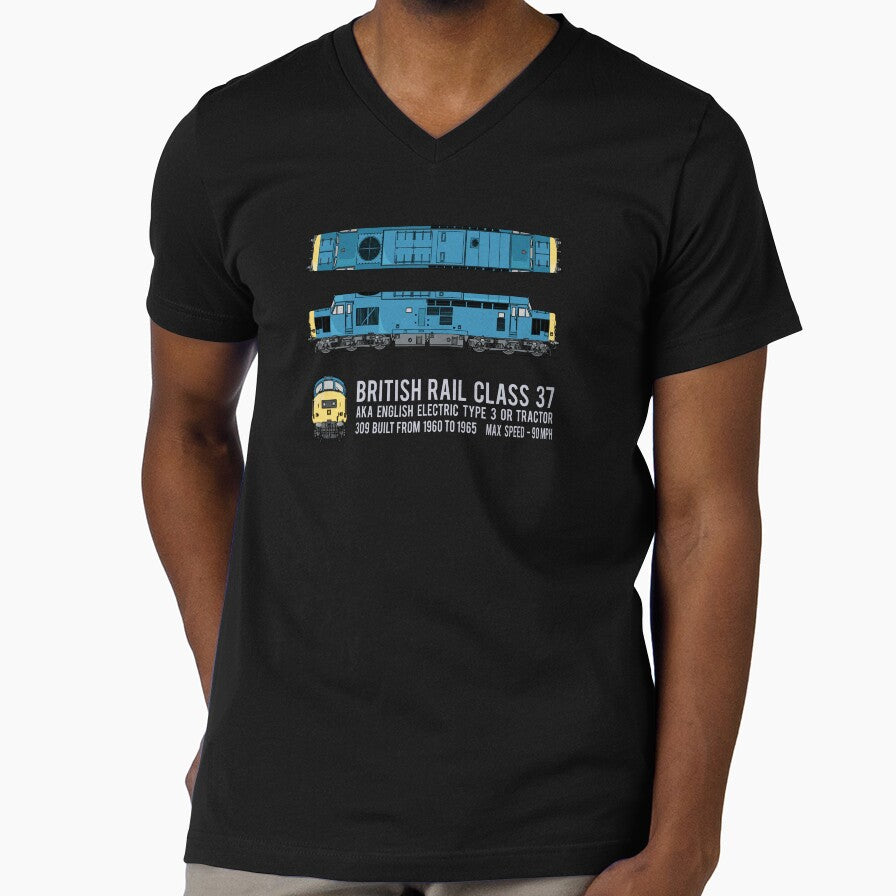 British Rail Class 37 English Electric Type 3 Locomotive Diagrams Gift by Maljonic
