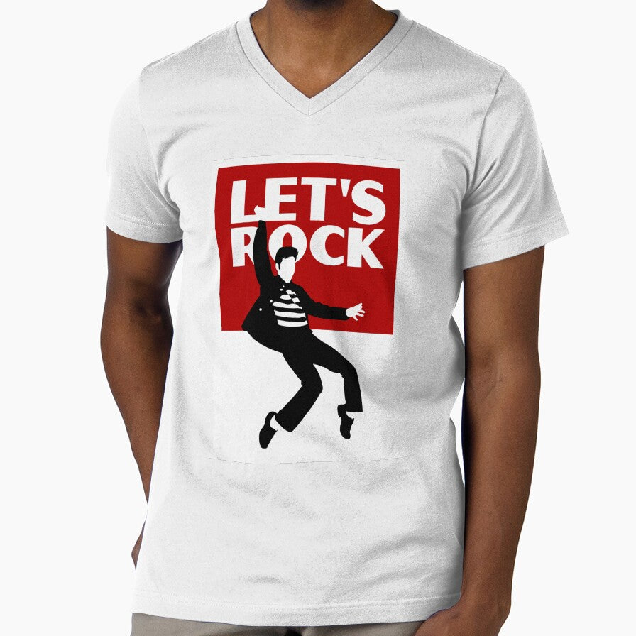 Rock and Roll Jailhouse Elvis Minimalist art by YouNeedKitch