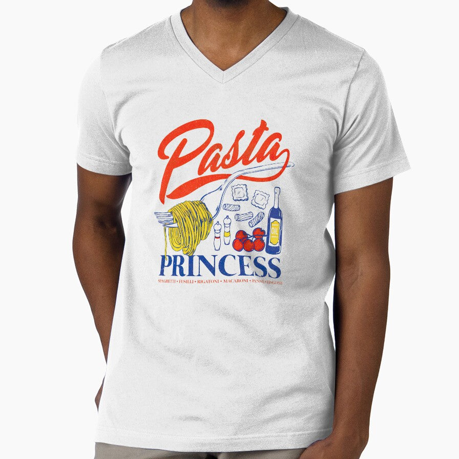 Pasta Princess Retro Italian Noodle Foodie Lover by SpookshowDesign