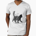 Scribble Cat Abstract Sketch Minimalist Cat Art by LucasGarrett