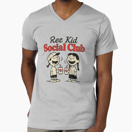 Rez Kid Social Club Native American Cartoon Style Graphic by The Kindred