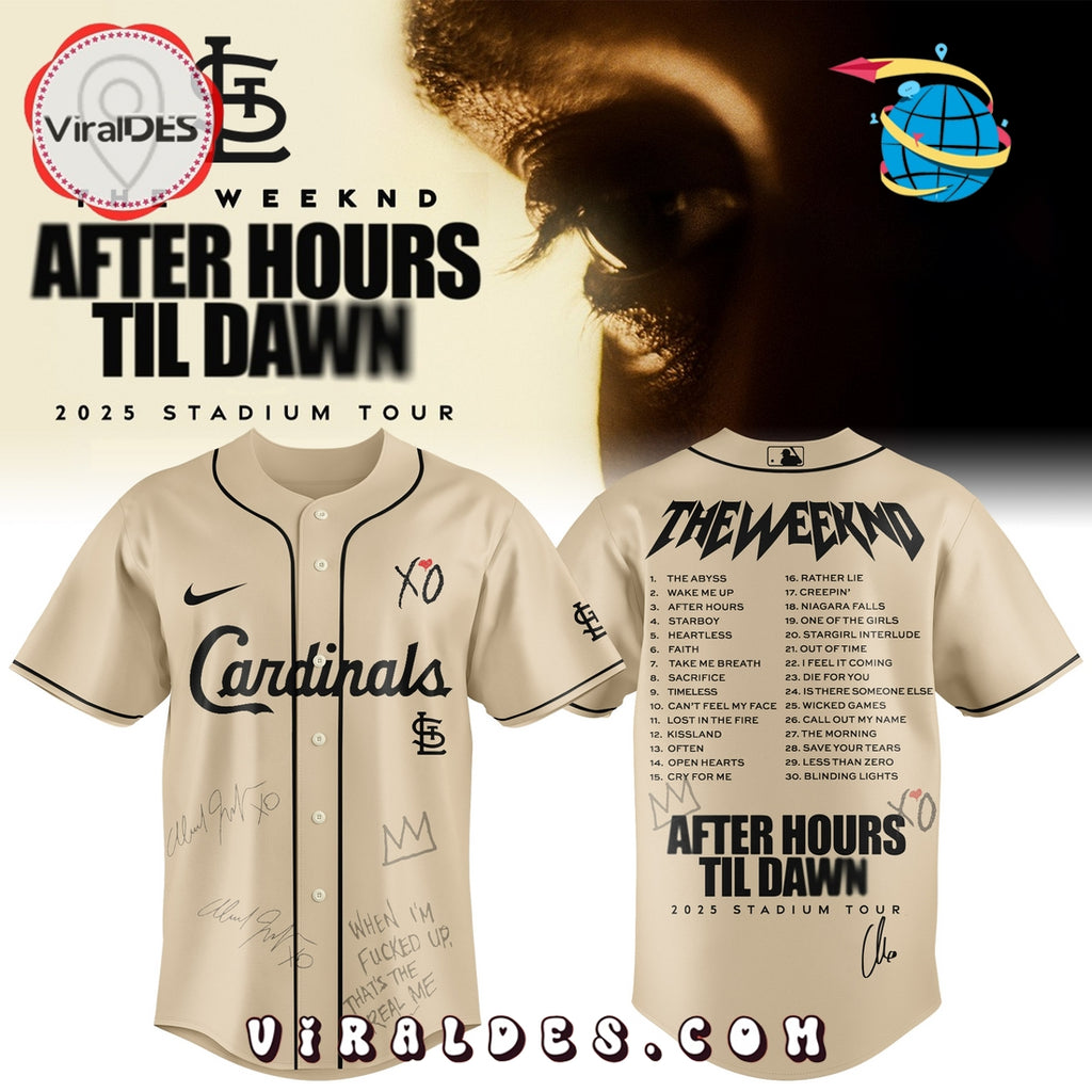 St. Louis Cardinals x The Weeknd After Hours Til Dawn Baseball Jersey