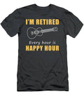 Strumming Into Retirement Fun Happy Hour Ukulele Tee  Grab Yours Now T-Shirt