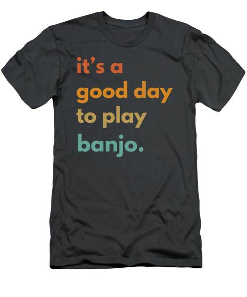 Strumming Joy Banjo Enthusiasts Playful Tee T-Shirt