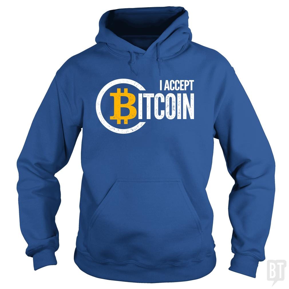 I Accept Bitcoin Hoodie