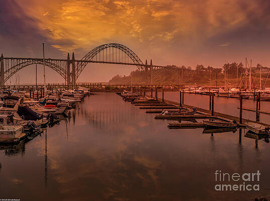 Sunset Newport Harbor Print