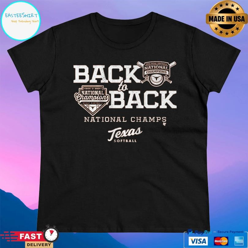 Texas Softball Back To Back National Champions Shirt
