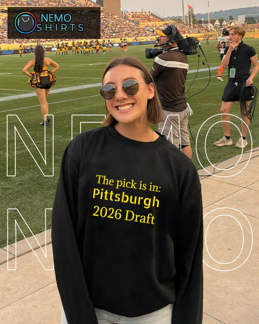 The pick is in Pittsburgh 2026 Draft shirt