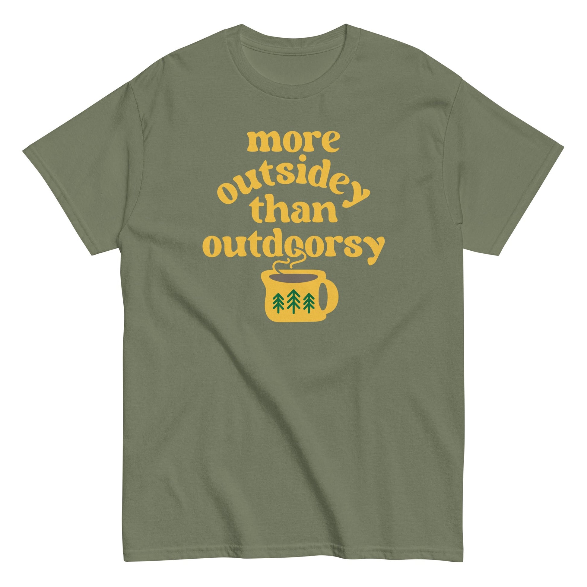 More Outsidey Than Outdoorsy Men's Classic Tee