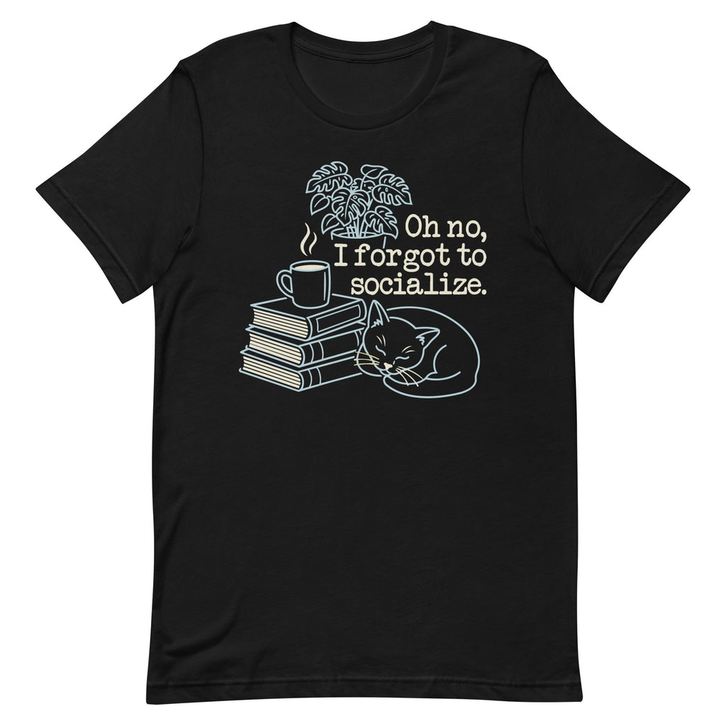 Oh No, I Forgot To Socialize Men's Signature Tee