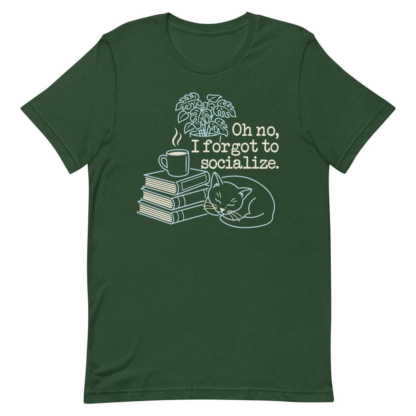 Oh No, I Forgot To Socialize Men's Signature Tee