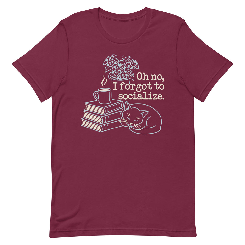 Oh No, I Forgot To Socialize Men's Signature Tee