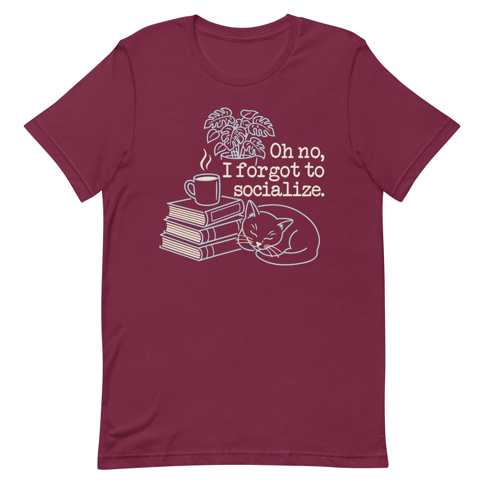 Oh No, I Forgot To Socialize Men's Signature Tee