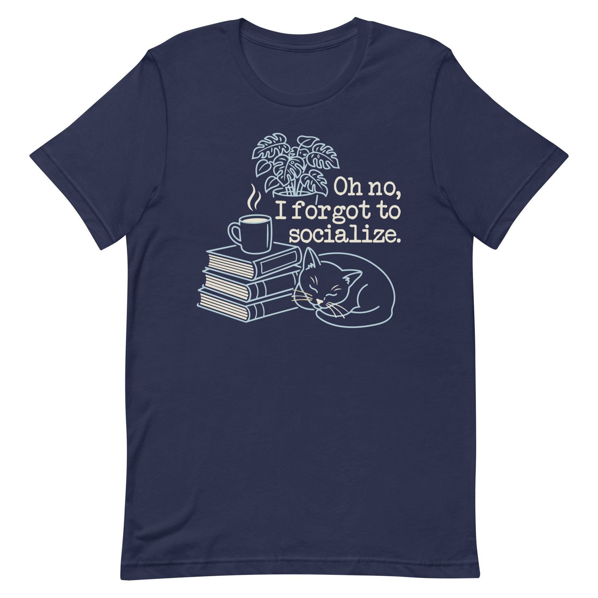 Oh No, I Forgot To Socialize Men's Signature Tee