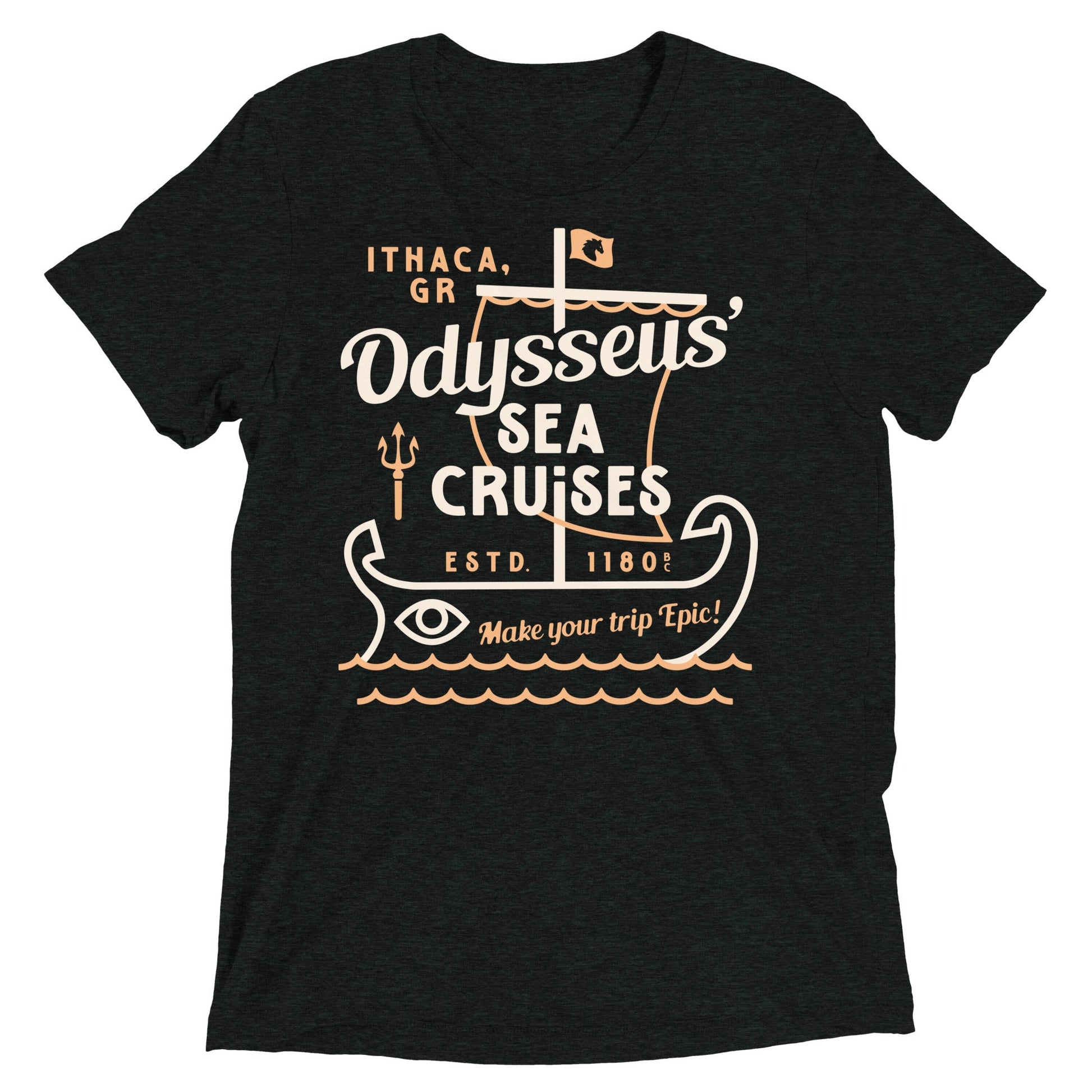 Odysseus Sea Cruises Men's Tri-Blend Tee