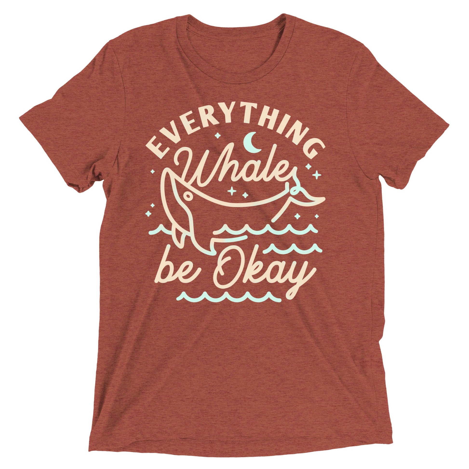 Everything Whale Be Okay Men's Tri-Blend Tee