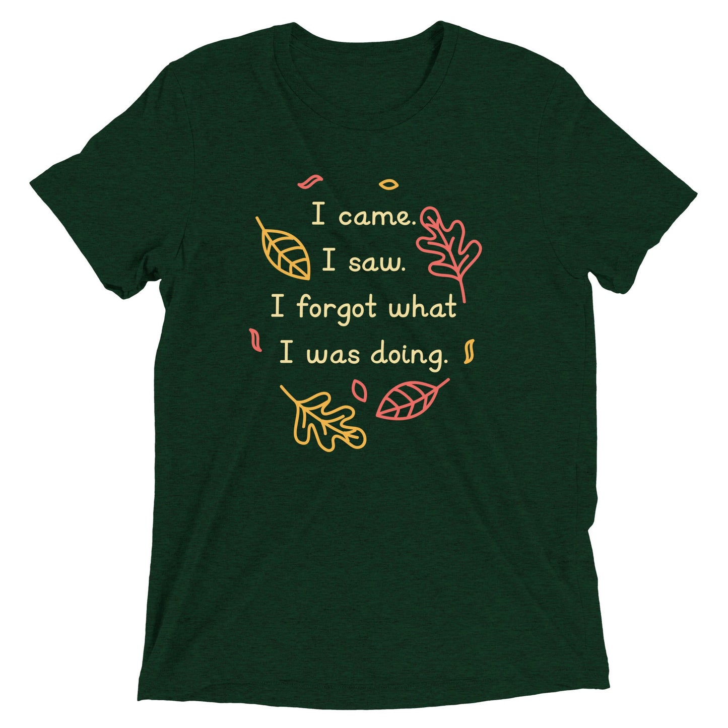 I Came. I Saw. I Forgot What I Was Doing. Men's Tri-Blend Tee