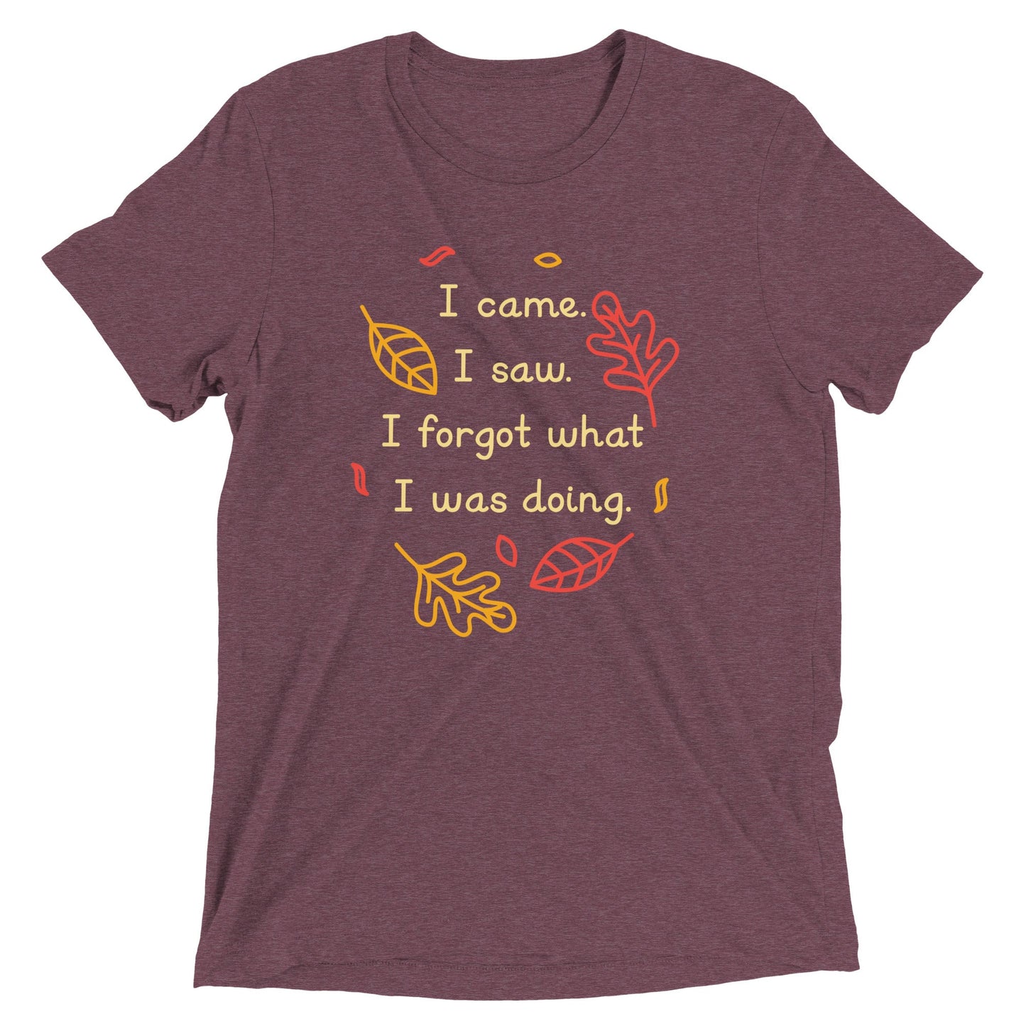 I Came. I Saw. I Forgot What I Was Doing. Men's Tri-Blend Tee