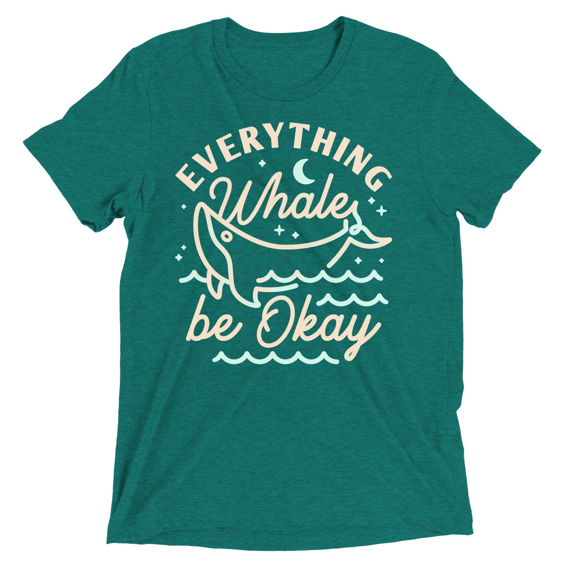Everything Whale Be Okay Men's Tri-Blend Tee