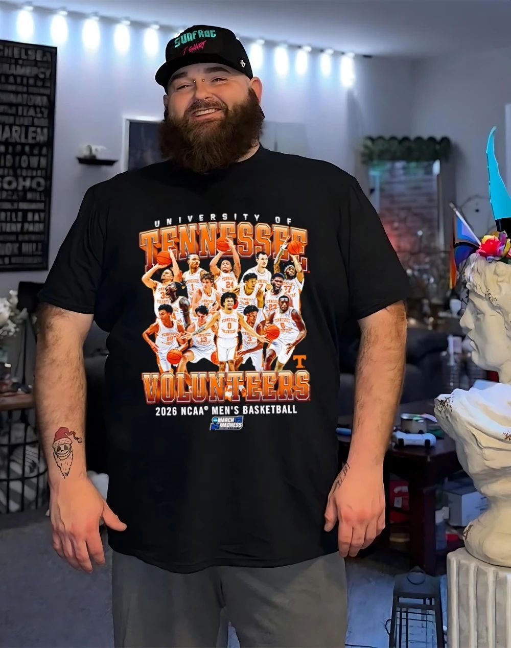 Tennessee Men’s Basketball NCAA March Madness 2026 Team Collage shirt