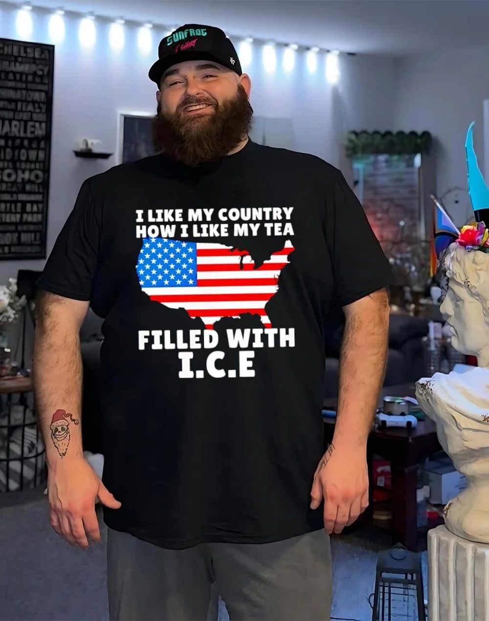 I Like My Country How I Like My Tea Filled With ICE shirt