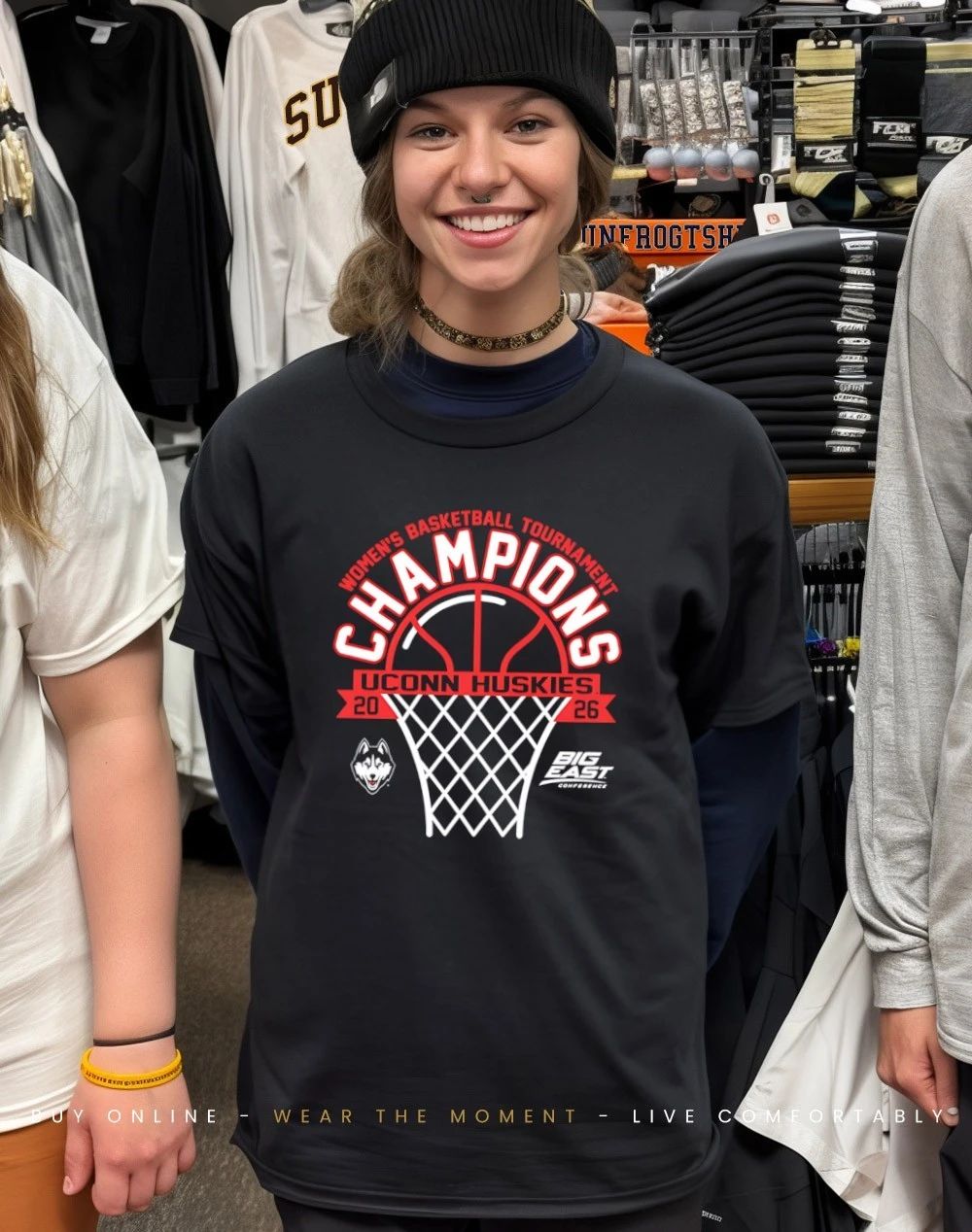 UConn Huskies 2026 Big East Women’s Basketball Tournament Champions shirt