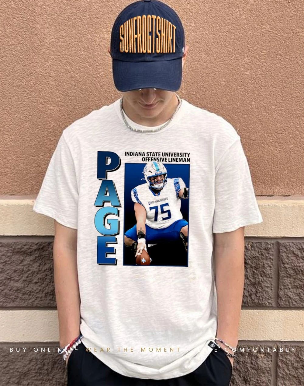 Drew Page Indiana State Basketball Offensive Lineman shirt