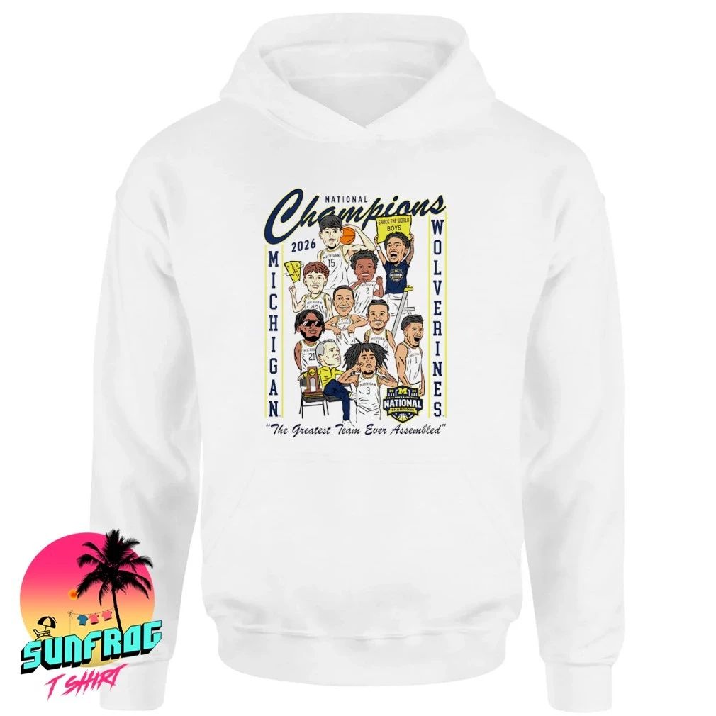 Michigan Men’s Basketball 2026 Men’s Basketball National Champions Cartoon Team shirt