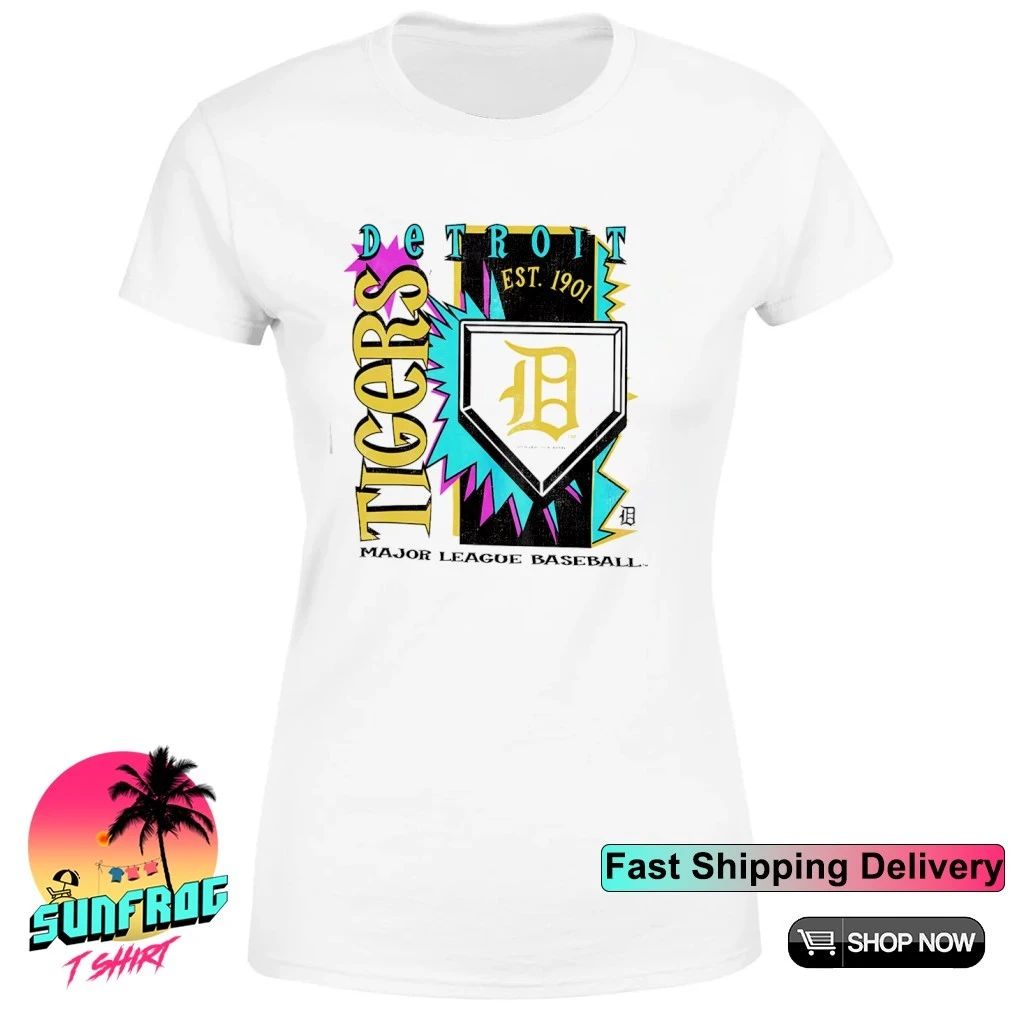 Detroit Tigers MLB Cooperstown Neon Field Shock shirt
