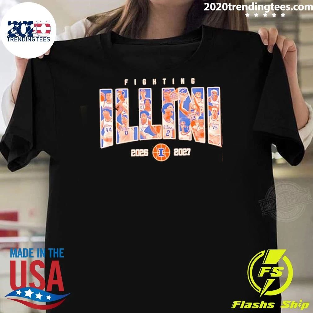 Illinois Fighting Illini Nil Men’s Basketball 2026-2027 Roster Shirt