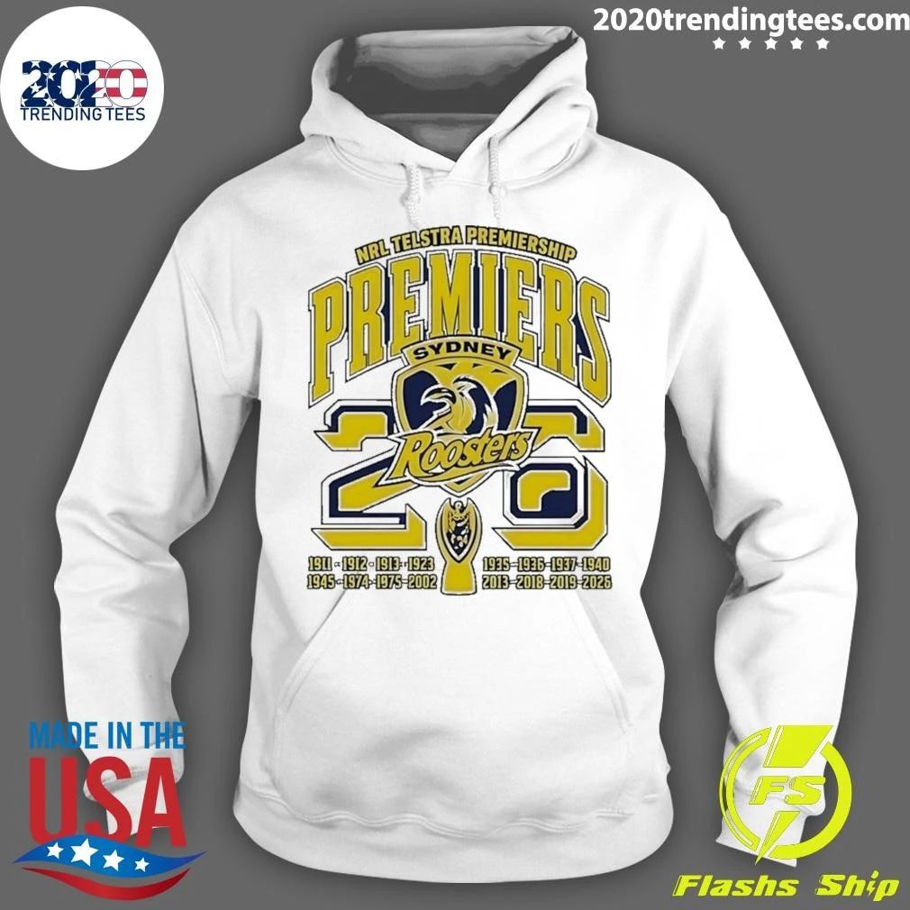 NRL Telstra Premiership Premiers Sydney Roosters 2026 Shirt