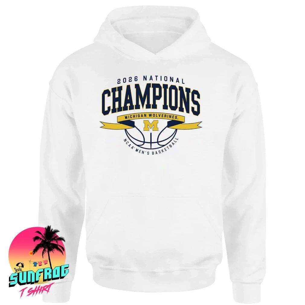 Michigan Wolverines 2026 Basketball National Champions ribbon shirt