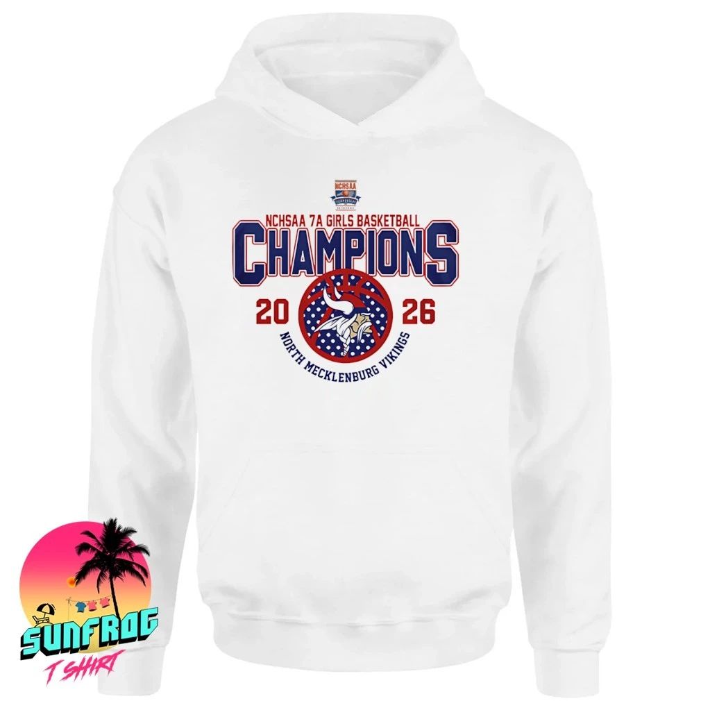 North Mecklenburg Vikings 2026 NCHSAA 7A Girls Basketball Champions logo shirt
