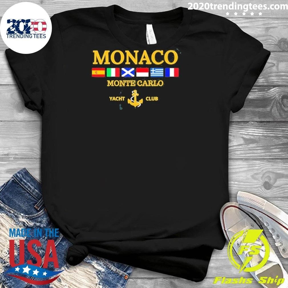 Monaco Monte Carlo Yacht Club Sailing Flag Shirt